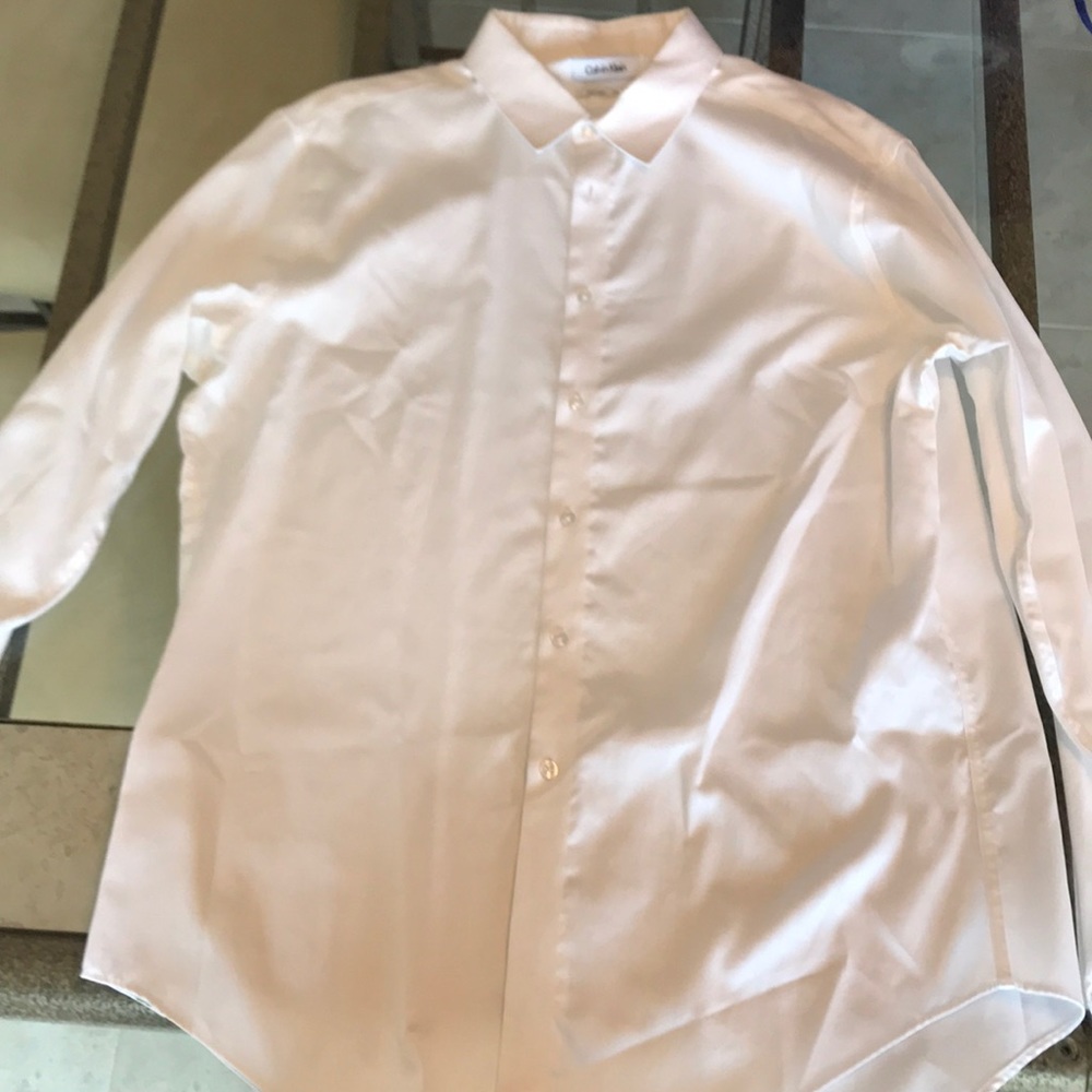 Calvin Klein long sleeve white dress shirt